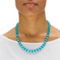 PalmBeach Beaded Simulated Birthstone Necklace and Earrings Set in Silvertone - Image 4 of 5