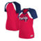 New Era Women's Red Minnesota Twins Heathered Raglan V-Neck T-Shirt - Image 1 of 4