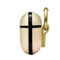 Saint Laurent Metallic Gold Leather Airpods Pro Case (New) - Image 2 of 5