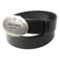 Prada Mens Navy Saffiano Leather Belt Silver Belt Buckle Size 100/40 (New) - Image 1 of 5