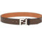 Fendi x Sarah Coleman Mens FF Vertigo Brown Leather Belt 110/44 (New) - Image 1 of 5