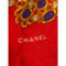 Chanel Gripoix Jewel Printed Red Silk Scarf Shawl (New) - Image 3 of 4