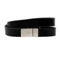 Saint Laurent Monogram Black Leather Bracelet (New) - Image 3 of 4