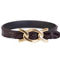 Saint Laurent Croc Embossed Black Leather Chain Bracelet (New) - Image 5 of 5