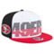 New Era Men's White/Scarlet San Francisco 49ers Throwback Space 9FIFTY Snapback Hat - Image 2 of 4