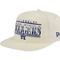 New Era Men's Cream Los Angeles Dodgers Throwback Bar Golfer Corduroy Snapback Hat - Image 4 of 4