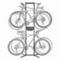 delta 4-Bike Freestanding Bicycle Storage Rack with Basket - Image 1 of 4
