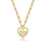 14K Gold Plated Cubic Zirconia Charm Necklace - Image 1 of 3