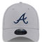 New Era Men's Gray Atlanta Braves Active Pivot 39THIRTY Flex Hat - Image 3 of 4