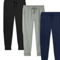 Boy's Slim-Fit Fleece Jogger Sweatpants - 3 Pack - Image 1 of 2