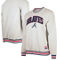 New Era Men's Heather Gray Atlanta Braves Throwback Classic Pullover Sweatshirt - Image 1 of 4