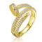 Gold Plated with Cubic Zirconia Ring - Image 1 of 3