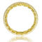 Gold Plated Cubic Zirconia Chain Band Ring - Image 2 of 2