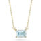 Luminosa Gold 14K Gold and Emerald Cut Gemstone Necklace - Image 1 of 5
