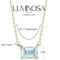 Luminosa Gold 14K Gold and Emerald Cut Gemstone Necklace - Image 3 of 5
