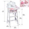 Badger Basket Doll High Chair with Accessories and Free Personalization Kit - Image 4 of 5