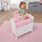 Badger Basket Cabinet Doll Crib with Chevron Bedding and Free Personalization Kit - Image 2 of 5