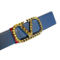Valentino Garavani VLogo Stud Reversible Belt Size 95 Gray Red Leather (New) - Image 4 of 5