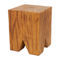 Morgan Hill Home Rustic Brown Magnesium Oxide Outdoor Accent Table - Image 3 of 5