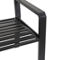 Morgan Hill Home Traditional Black Metal Outdoor Bench - Image 5 of 5