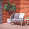 Morgan Hill Home Modern Gray Wood Outdoor Chair Set - Image 2 of 5