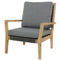 Morgan Hill Home Contemporary Dark Gray Wood Outdoor Chair - Image 1 of 5