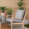 Morgan Hill Home Contemporary Dark Gray Wood Outdoor Chair - Image 2 of 5