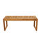Morgan Hill Home Contemporary Brown Teak Wood Outdoor Coffee Table - Image 1 of 5
