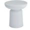 Morgan Hill Home Contemporary White Magnesium Oxide Outdoor Accent Table - Image 1 of 5