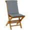 Morgan Hill Home Traditional Brown Teak Wood Outdoor Dining Chair Set - Image 1 of 5