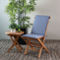 Morgan Hill Home Traditional Brown Teak Wood Outdoor Dining Chair Set - Image 2 of 5