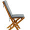 Morgan Hill Home Traditional Brown Teak Wood Outdoor Dining Chair Set - Image 5 of 5