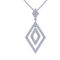 14K White Gold 2 cttw Diamond Geometric Necklace. - Image 1 of 2