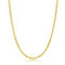 Links of Italy Sterling Silver 2mm Oval Moon-Cut Chain - Gold Plated - Image 1 of 2