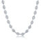 Links of Italy Sterling Silver 6mm Puffed Marina Chain - Rhodium Plated - Image 1 of 3
