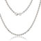 Links of Italy Sterling Silver 3mm Diamond Cut Moon Bead Chain - Rhodium Plated - Image 1 of 2