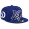 New Era Men's Royal Los Angeles Dodgers Game Day Overlap 59FIFTY Fitted Hat - Image 1 of 4