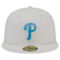 New Era Men's Khaki Philadelphia Phillies Stone Mist 59FIFTY Fitted Hat - Image 3 of 4