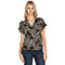 Belldini Palm Print Button Front Top - Image 1 of 5