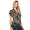 Belldini Palm Print Button Front Top - Image 3 of 5