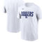 Nike Men's White Los Angeles Dodgers Home Team Bracket Stack T-Shirt - Image 1 of 4