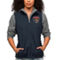 Antigua Women's Heather Navy Florida Panthers Primary Logo Course Full-Zip Vest - Image 1 of 2