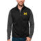 Antigua Men's Black Michigan Wolverines Links Full-Zip Golf Vest - Image 1 of 2