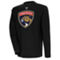 Antigua Men's Black Florida Panthers Flier Bunker Tri-Blend Pullover Sweatshirt - Image 1 of 2
