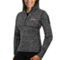 Antigua Women's Heathered Charcoal Atlanta Braves Fortune Half-Zip Pullover Sweater - Image 1 of 2