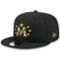 New Era Men's Black Minnesota Twins 2024 Armed Forces Day 9FIFTY Snapback Hat - Image 4 of 4