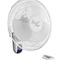 Vie Air 16 Inch 3 Speed Plastic Wall Fan with Remote Control in White - Image 2 of 5