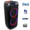 beFree Sound Dual 8 Inch Bluetooth Wireless Portable Party Speaker with Reactive - Image 1 of 3