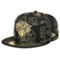 New Era Men's Black New York Knicks 59FIFTY Day Allover Print Stencil Fitted Hat - Image 1 of 4