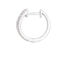 KGK 14K White Gold 0.34cttw Round Diamond hoop Earring - Image 2 of 3
